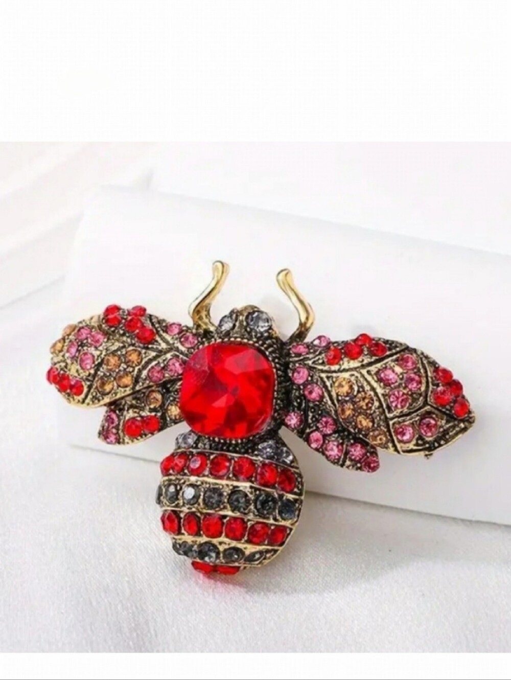 🌺Bumble Bee Rhinestone Brooch Lapel Pin Pendant Bee Accessories